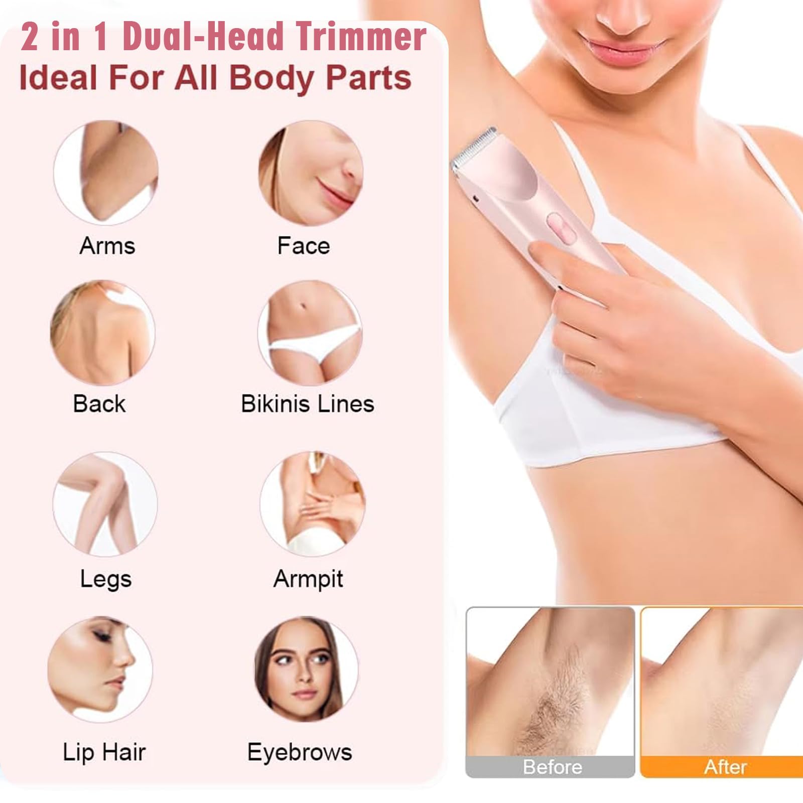 RtLvio Silky Glow finish with hypoallergenic blade for gentle shaving