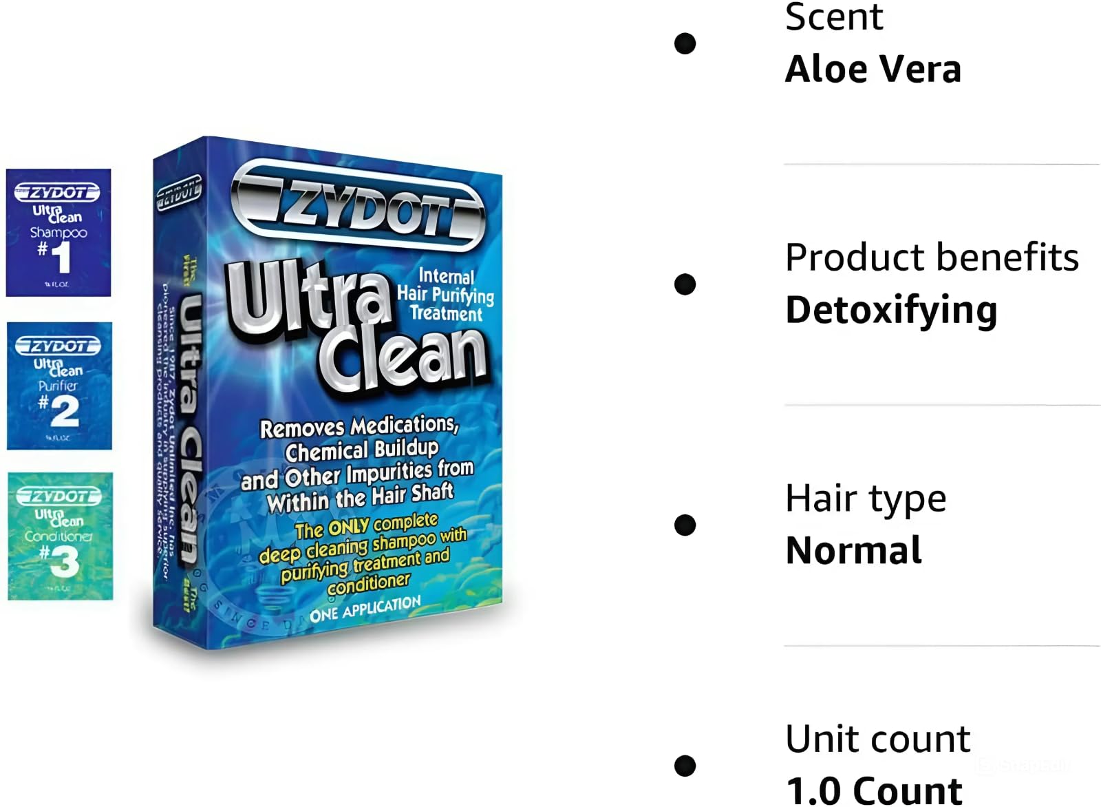 RU CLEAN Zydot Purifier application under cap distributes evenly for thorough follicle purification.