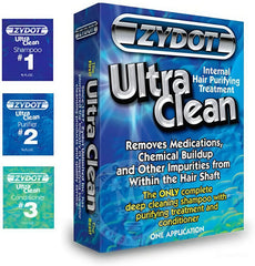 RU CLEAN Zydot Ultra Cleanse shampoo lather on hair for gentle cleansing.