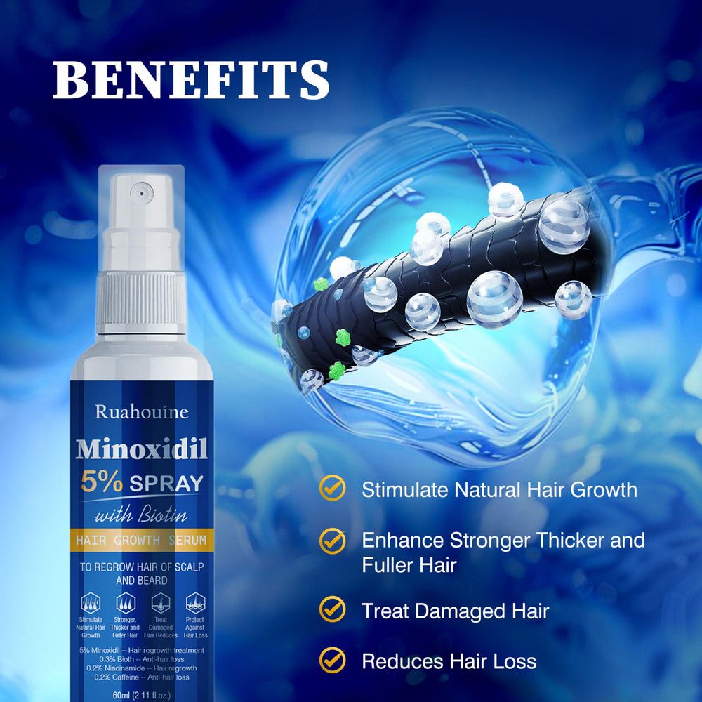 Ruahouine Minoxidil spray cap and nozzle for easy daily use