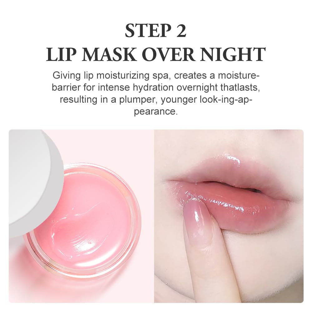 Ruahouine night-time lip mask application image indicating deep overnight moisture.