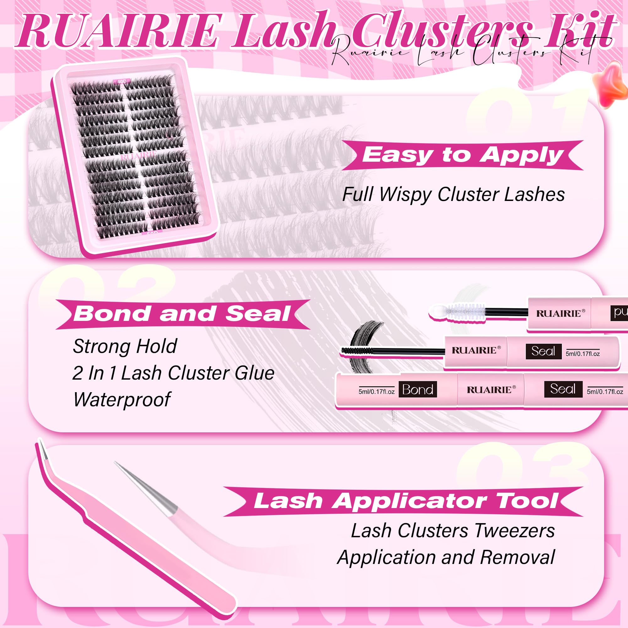 Ruairie 3D individual lashes for lightweight volume