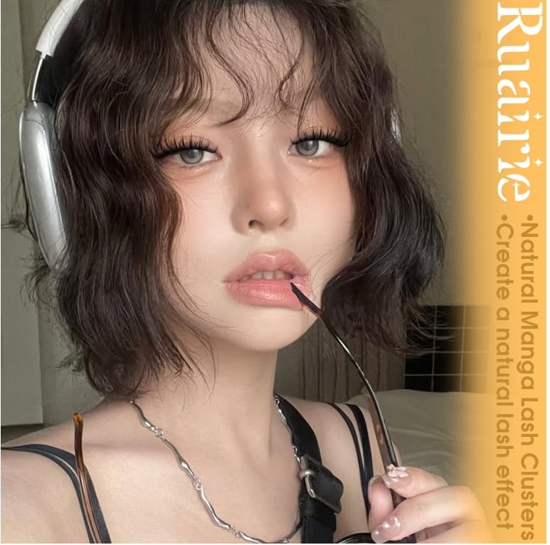 Ruairie C-Curly Lash Clusters fit natural lashes for lift and lasting wear.