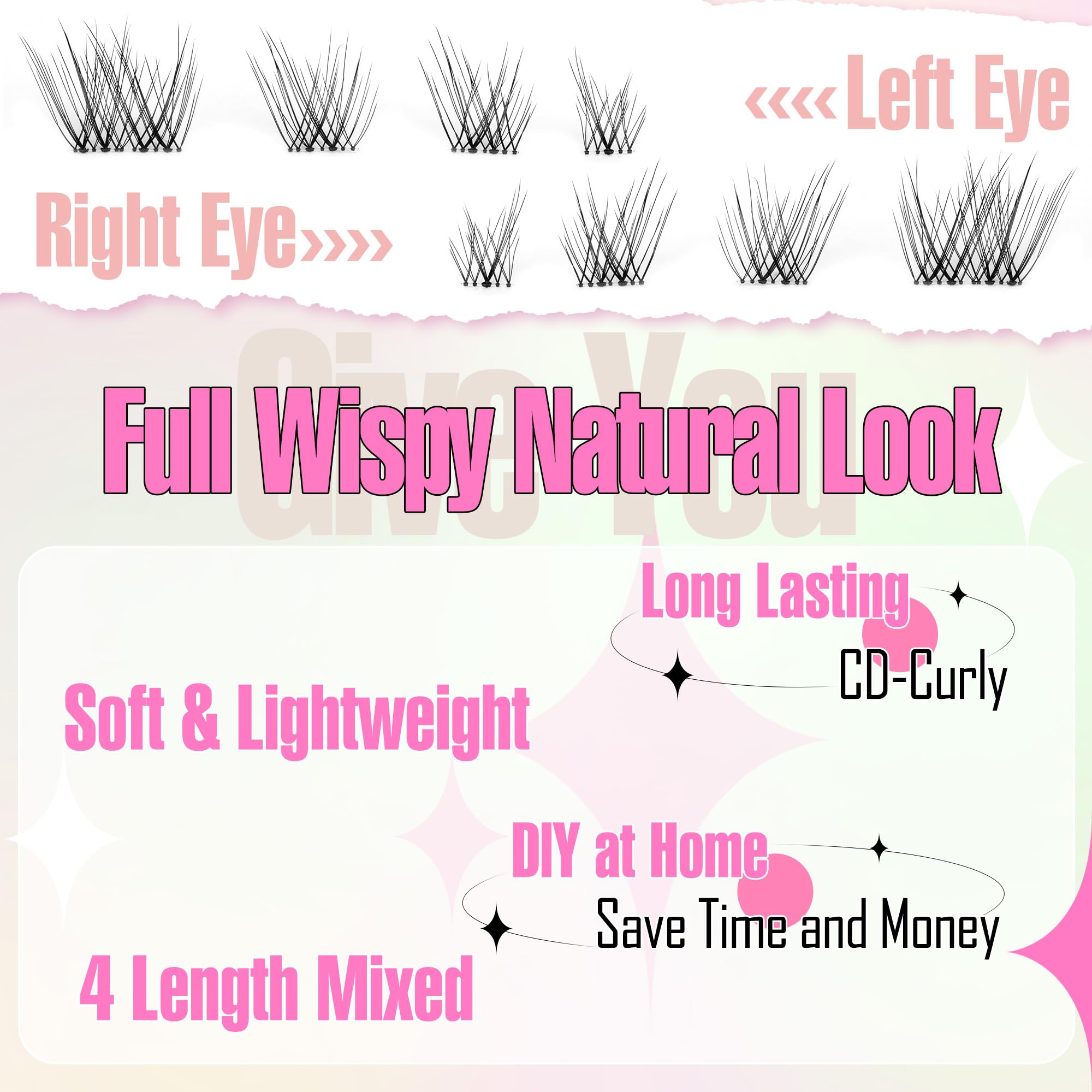 Ruairie mixed-length clusters enable customizable DIY lash styles