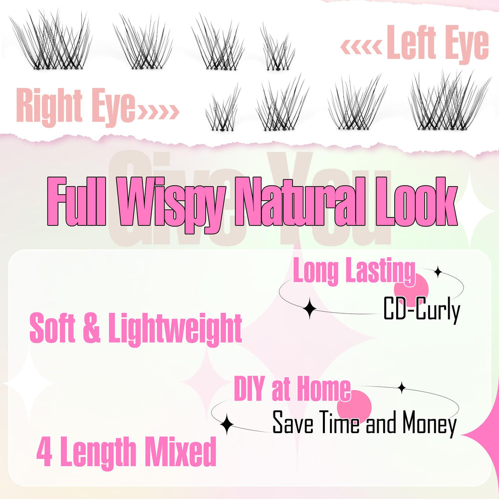 Ruairie mixed-length clusters enable customizable DIY lash styles