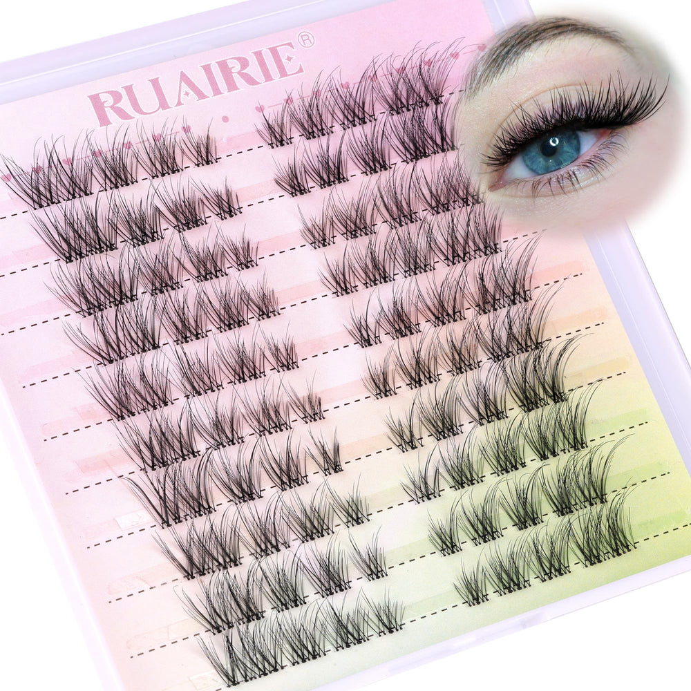 Ruairie lash clusters wispy 80pcs for a natural, lightweight daily look