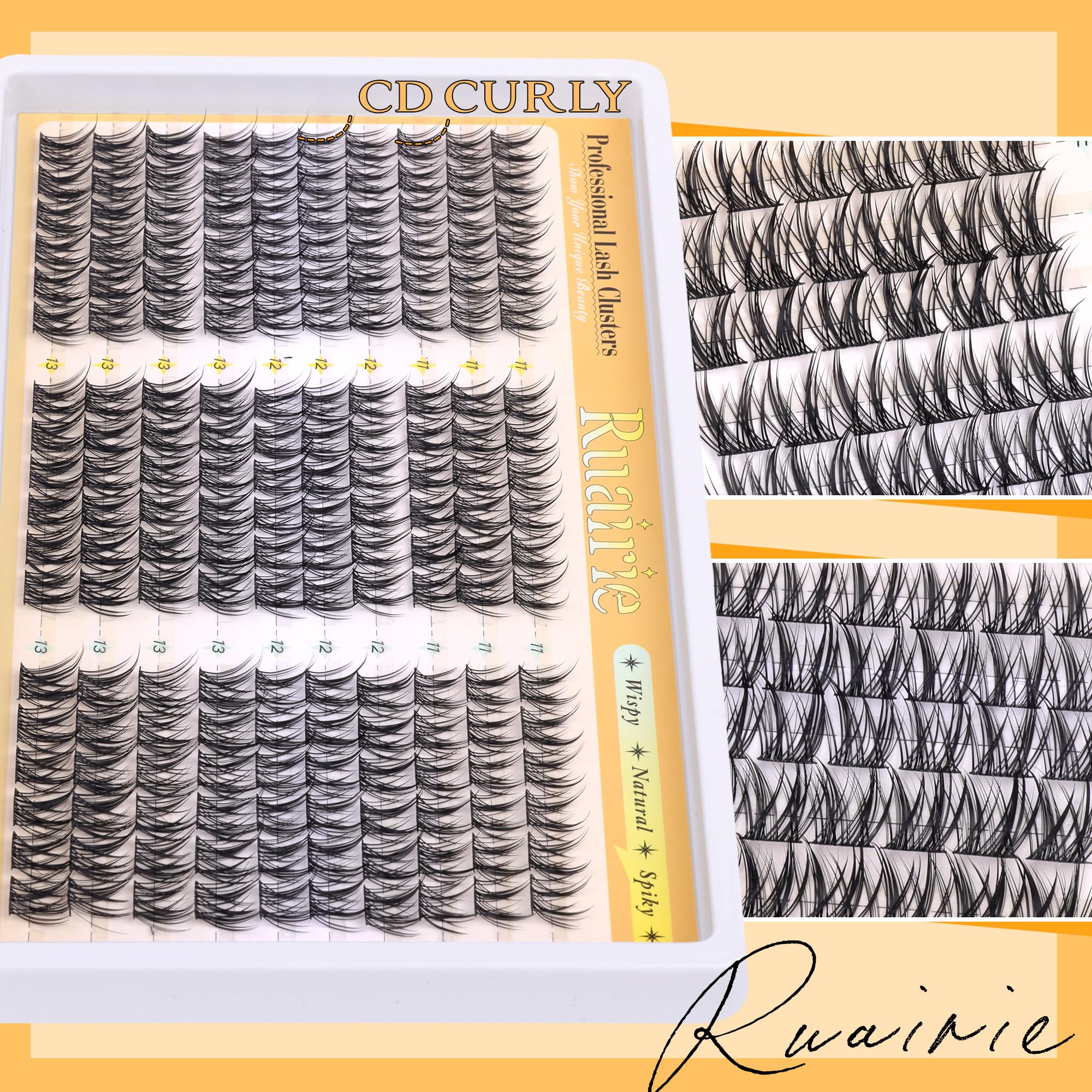 Ruairie lashes offer a natural, wispy daily-look suitable for everyday wear