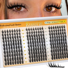 Ruairie manga cluster lashes design creates anime-inspired eye enlargement.