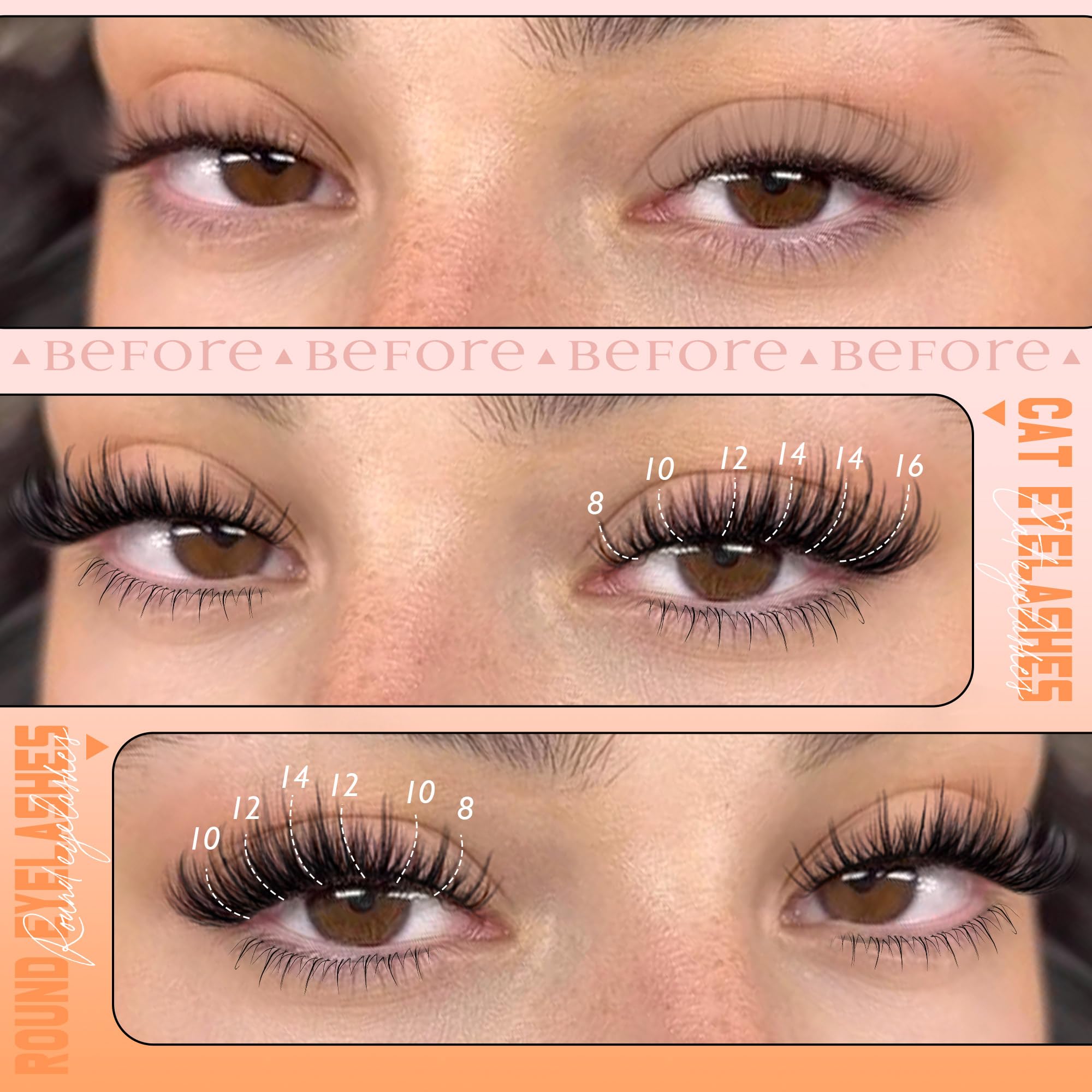 Ruairie Manga Lash Clusters bottom lashes add eye-enlarging balance.