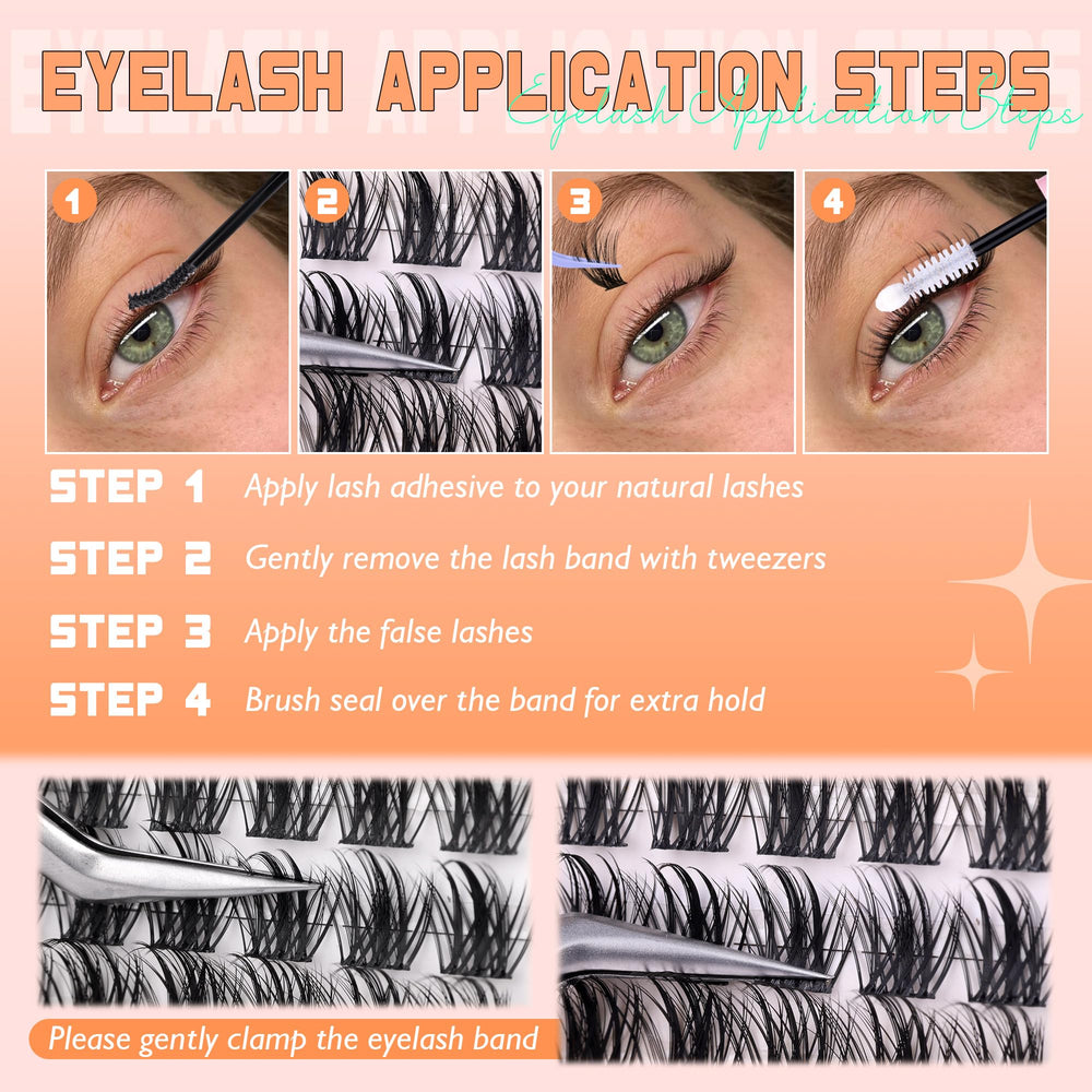 Ruairie Manga Lash Clusters comfortable wear for all-day use.