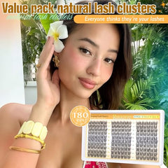 Ruairie Manga Lash Clusters Kit spiky closeup shows precision cluster design