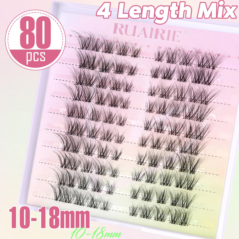 Ruairie reusable lash clusters for multiple uses with care