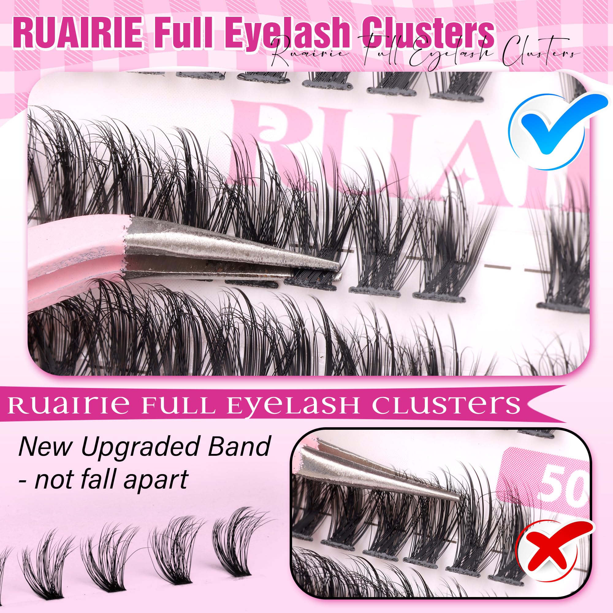 Ruairie soft cotton band lashes for comfortable wear