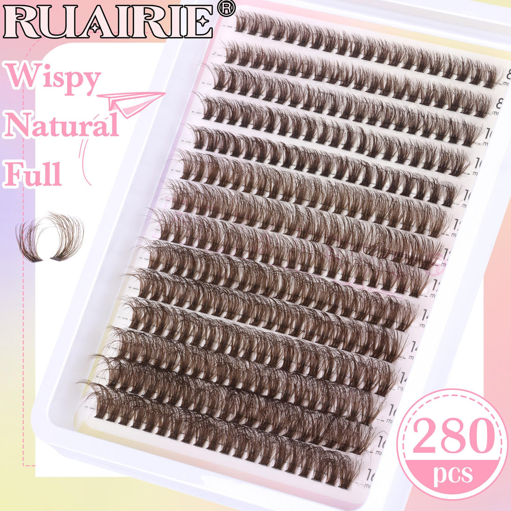 Ruairie soft thin band lash clusters – easy to apply with a comfortable fit.