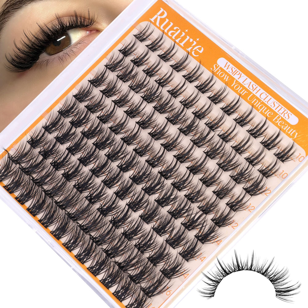 Ruairie wispy lash clusters for natural volume and easy application.