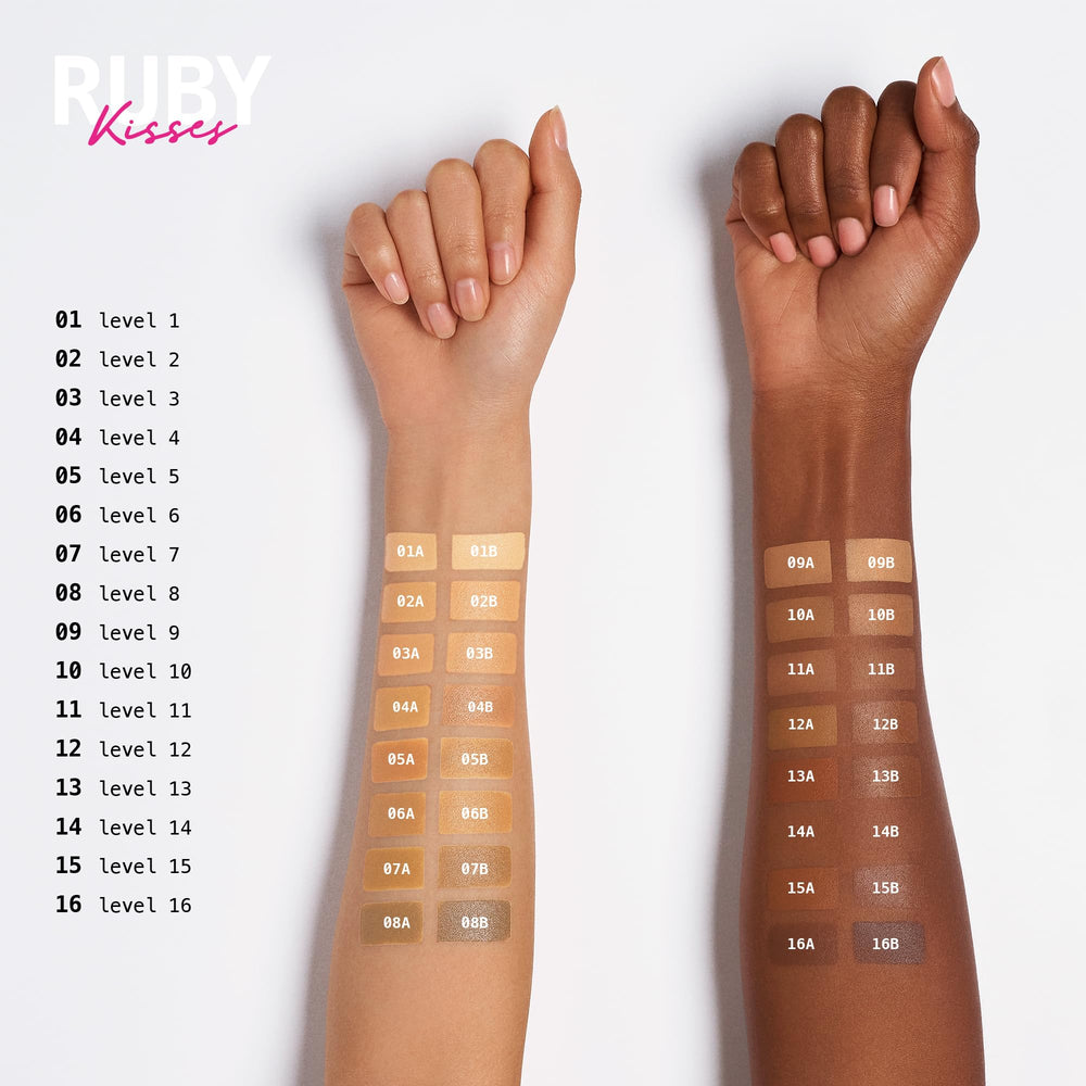 Ruby Kisses 3D Face Creator diverse shade lineup supports everyday and special occasions.
