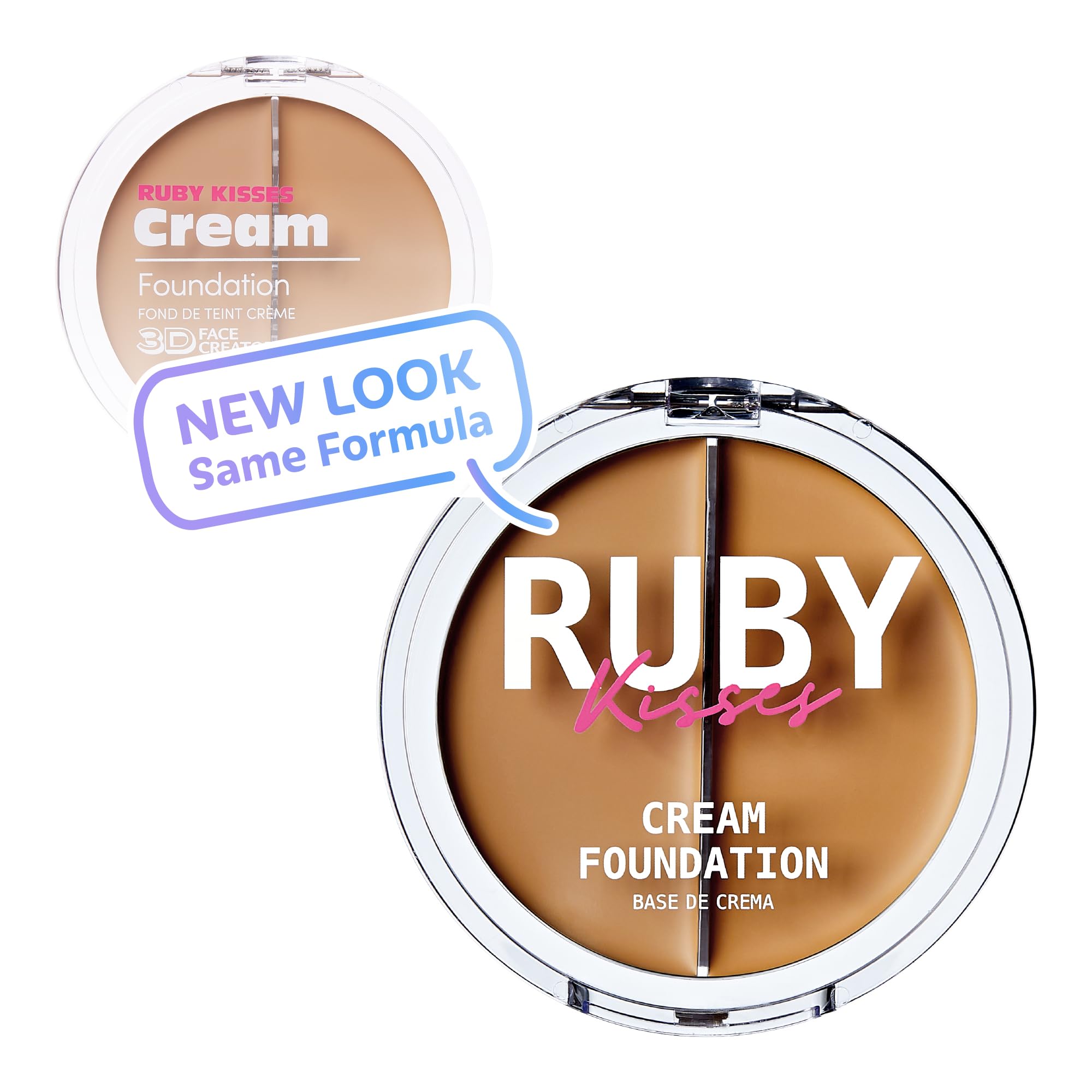 Ruby Kisses 3D Face Creator concealer swatches showing range of coverage