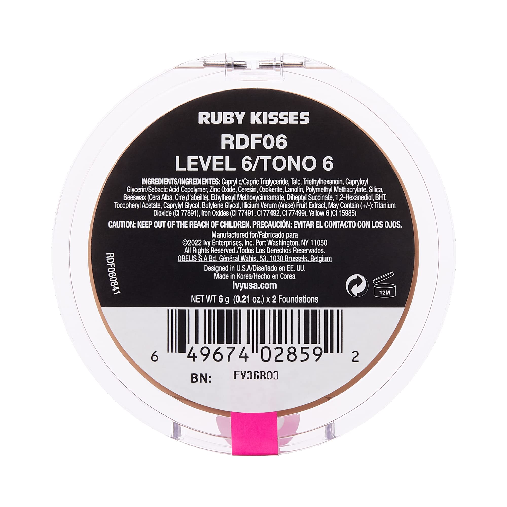 Ruby Kisses 3D Face Creator palette and tools enable cohesive looks.