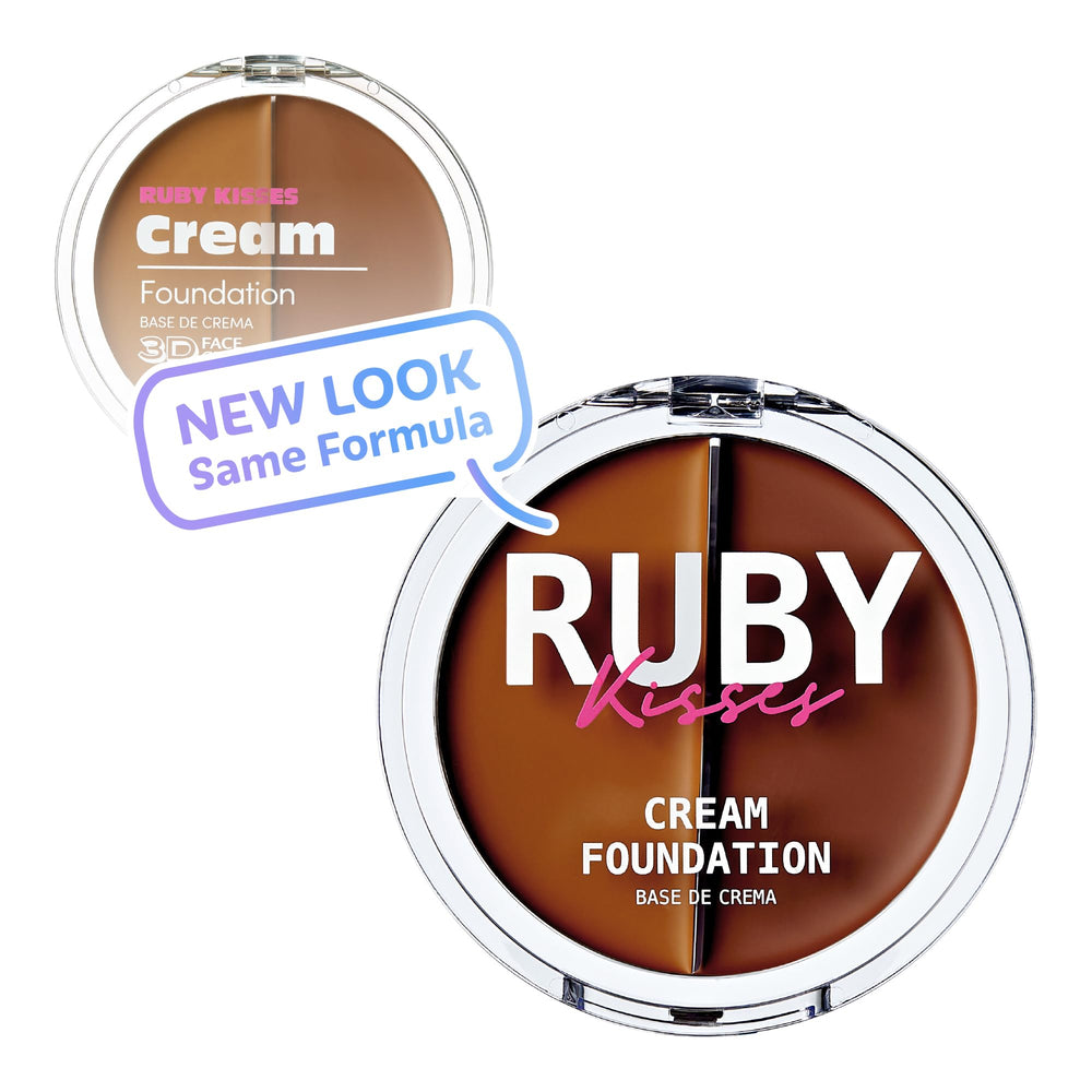 Ruby Kisses 3D Face Creator swatch strip showing shade range for easy matching.