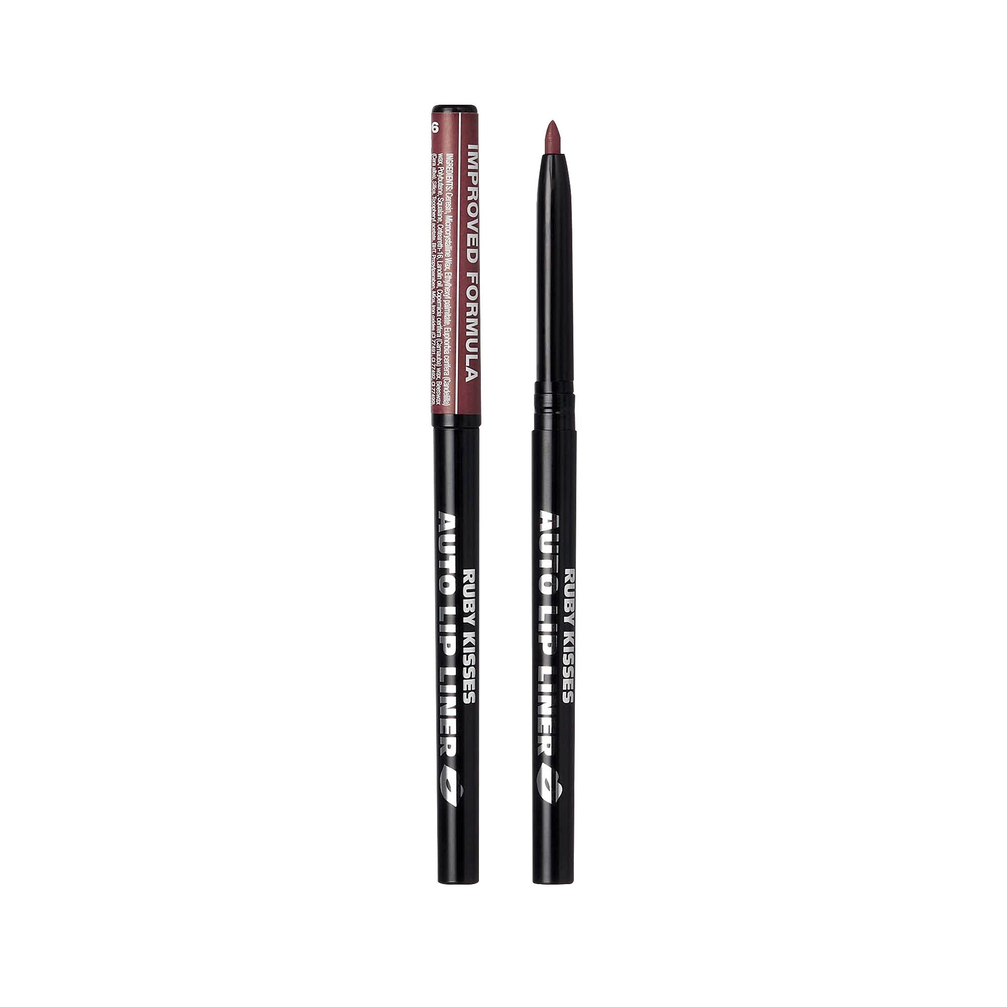 Cocoa lip liner creates a smooth base to prevent feathering.