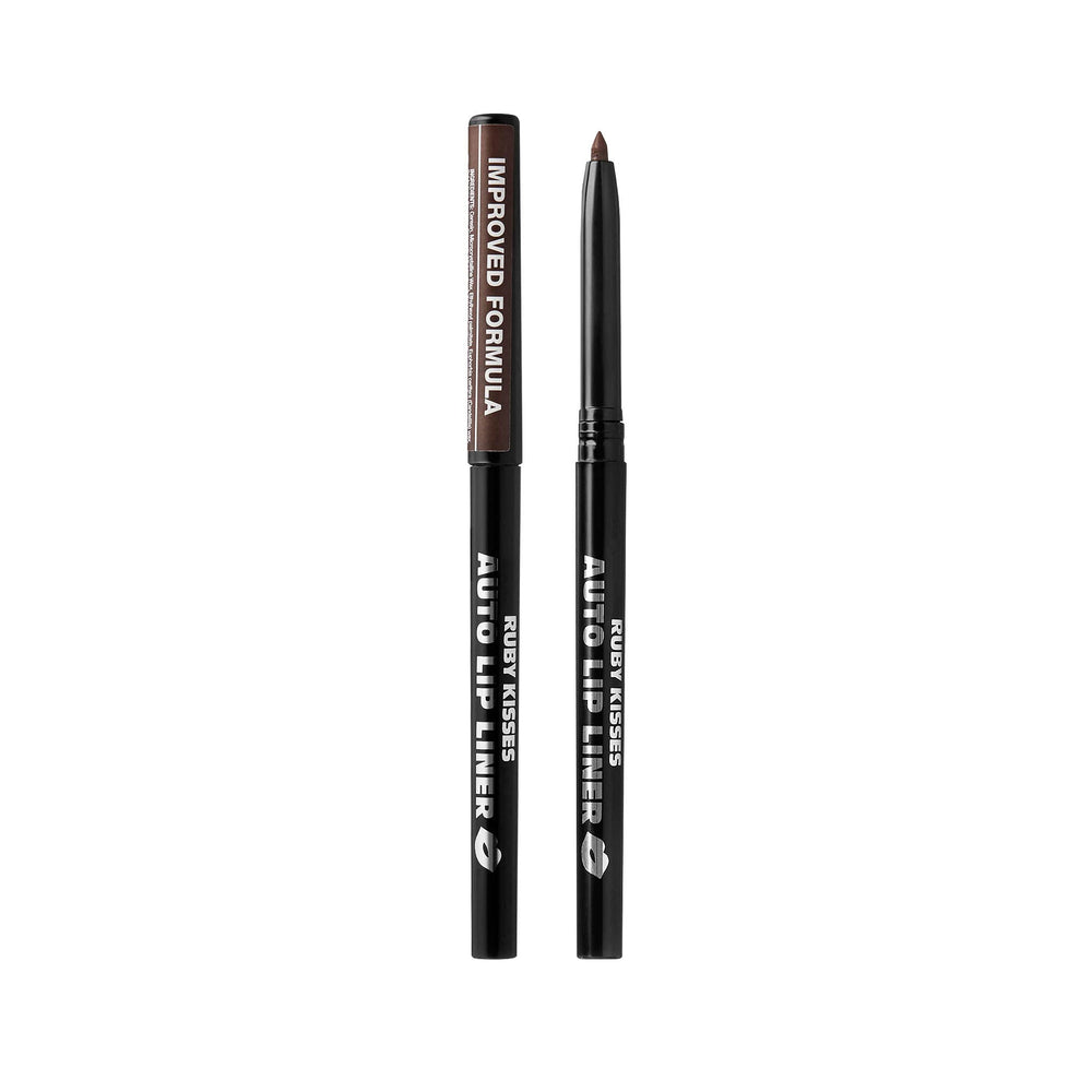 Twist-up mechanism of Ruby Kisses lip liner for easy, no-sharpener use.