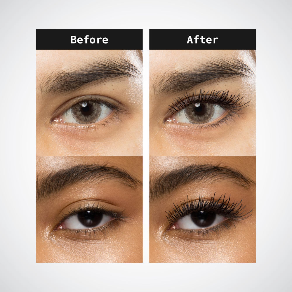 Ruby Kisses base-to-tip coating captures lashes from root to tip.