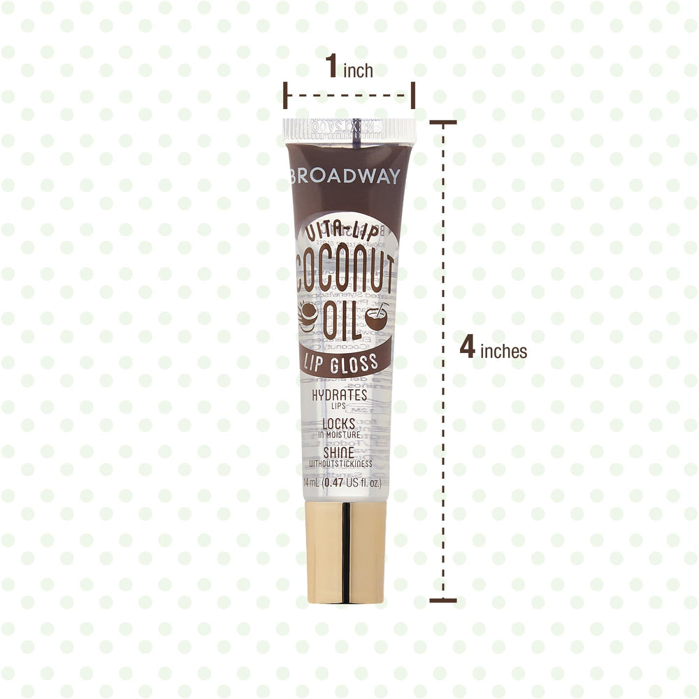 Clear gloss tube from Ruby Kisses Broadway Vita-Lip for comfortable wear.