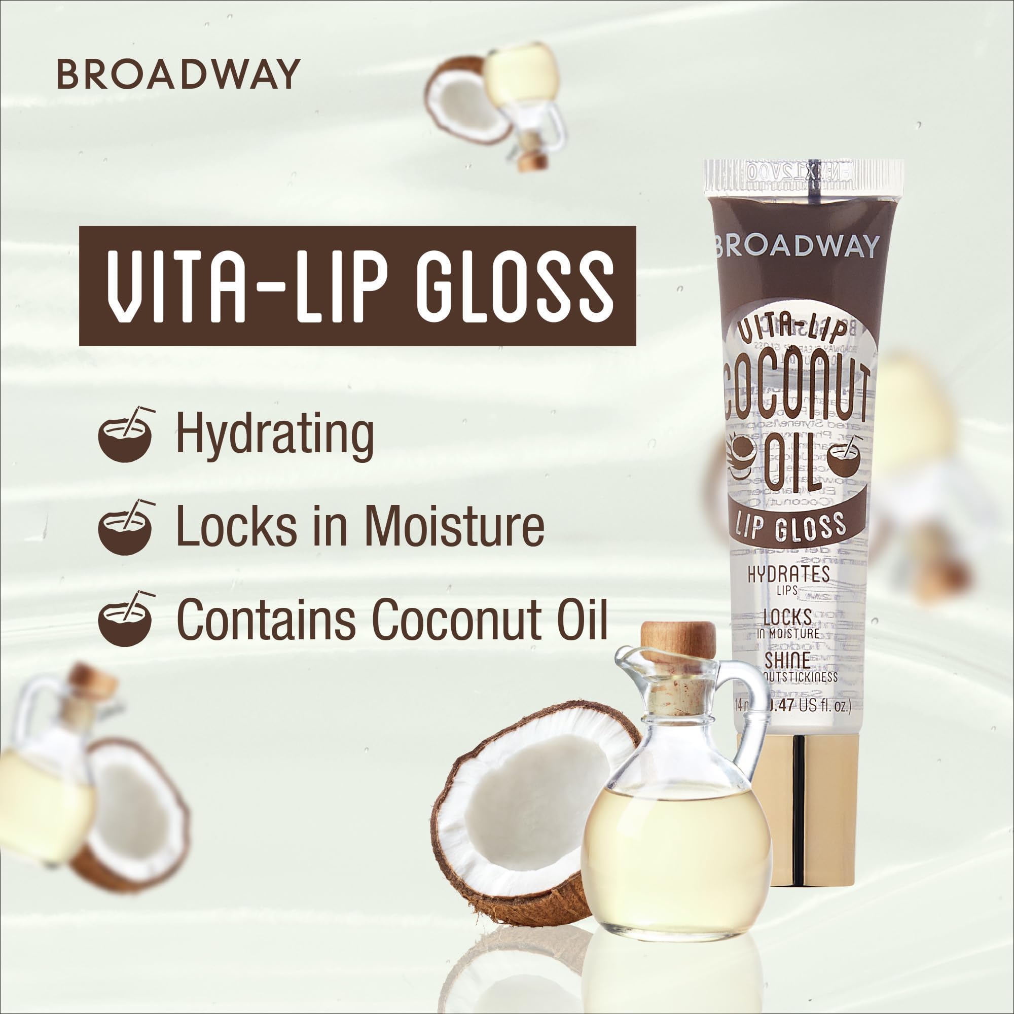 Applying Ruby Kisses Broadway Vita-Lip clear gloss for smooth lips.