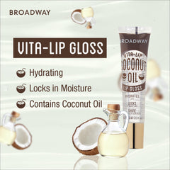 Applying Ruby Kisses Broadway Vita-Lip clear gloss for smooth lips.