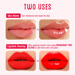 Ruby Kisses Broadway Vita-Lip Gloss brown shade for warm, natural look and moisture
