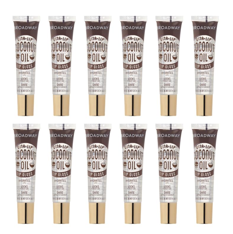Ruby Kisses Broadway Vita-Lip gloss with coconut oil for deep hydration.
