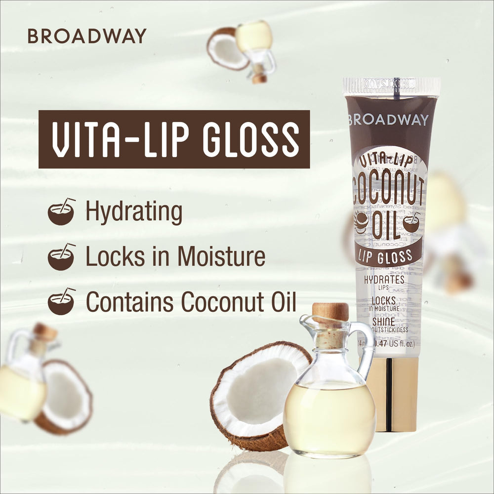 Ruby Kisses Broadway Vita-Lip Gloss ingredient label and oils