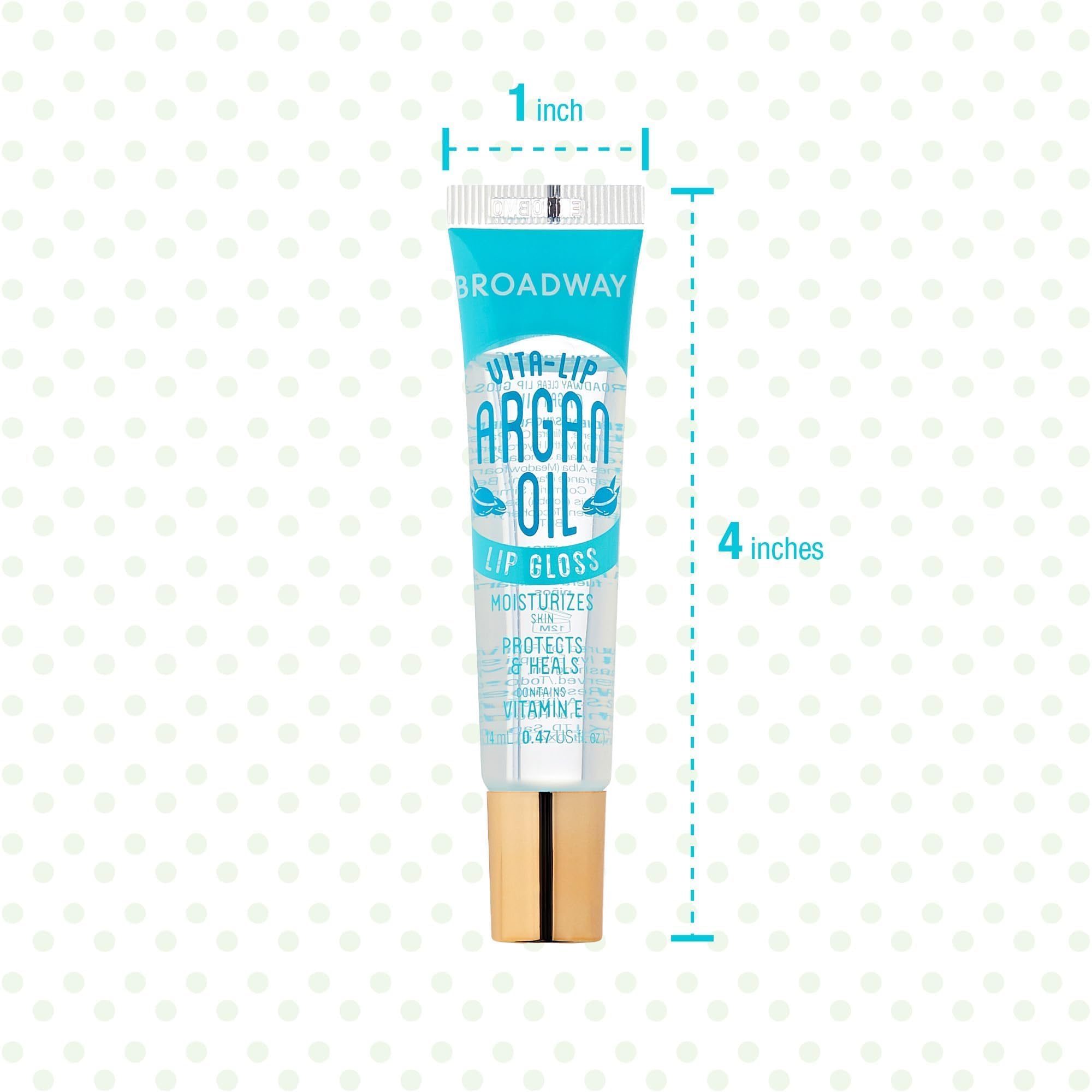 Ruby Kisses Broadway Vita-Lip in use shows comfortable, long-wear gloss