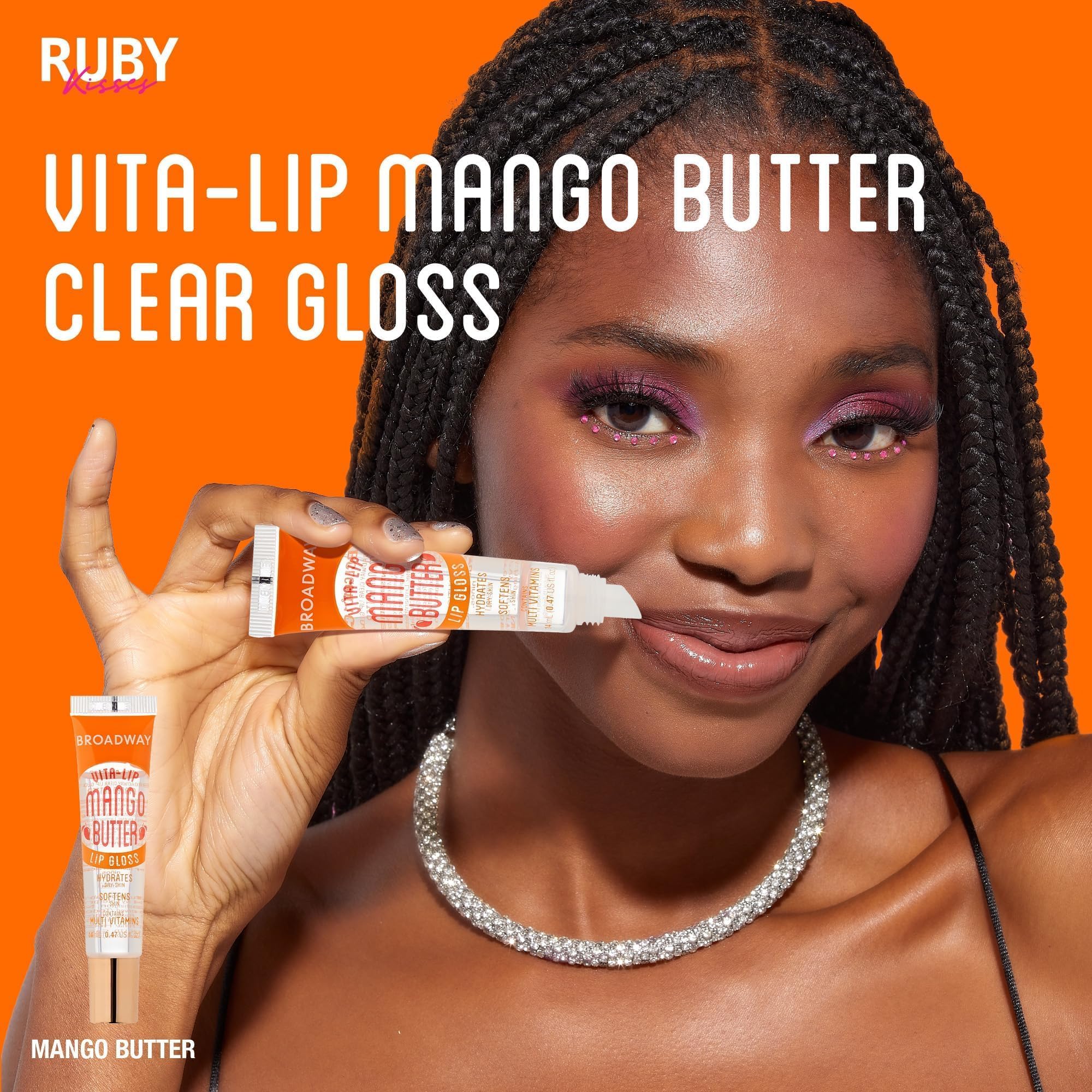 Ruby Kisses Broadway Vita-Lip packaging image conveys premium lip care