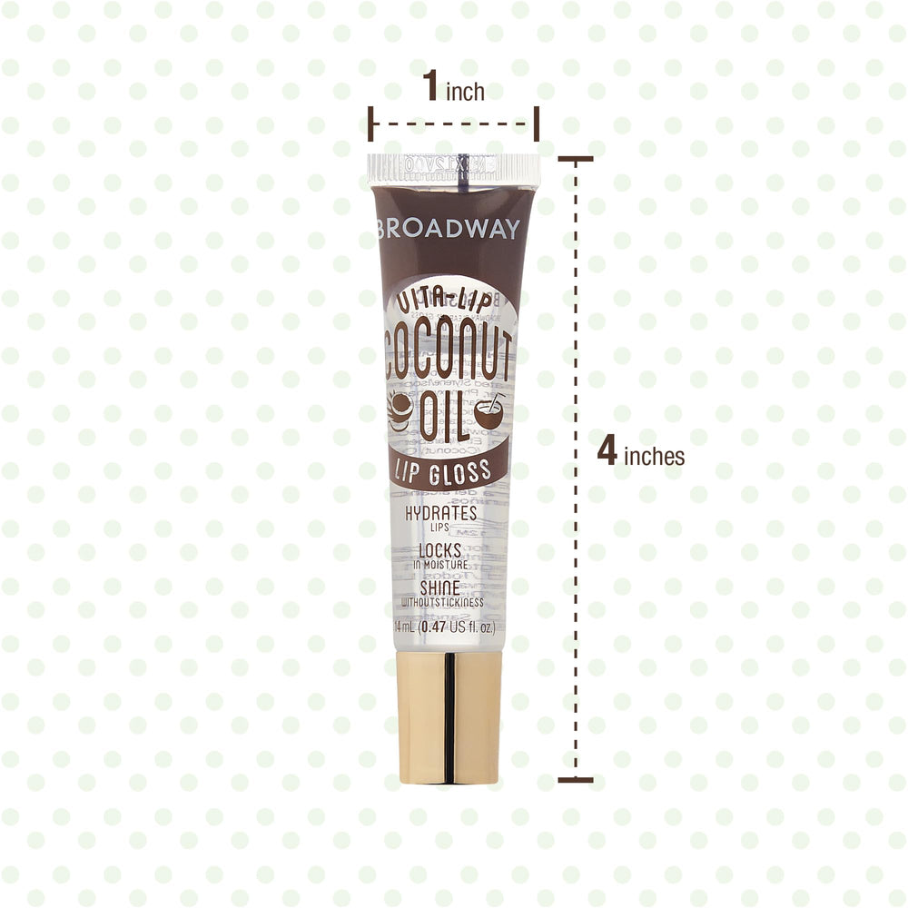 Ruby Kisses Broadway Vita-Lip gloss keeps lips soft and smooth daily.