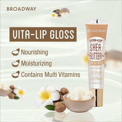 Ruby Kisses Broadway Vita-Lip Gloss tube packaging on display