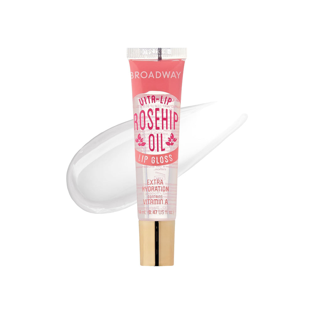 Rosehip oil benefits visible in glossy, smooth lips