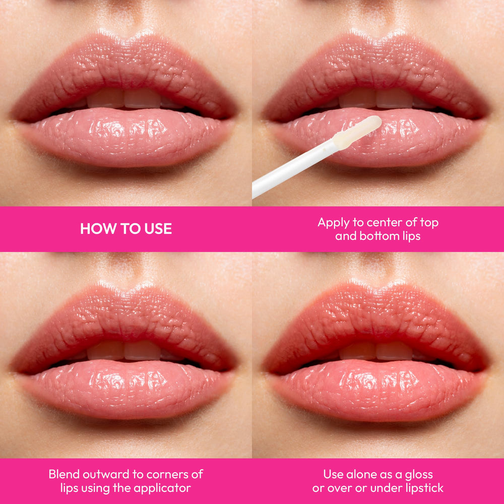 Ruby Kisses Dolly packaging highlighting nourishing oils in formula