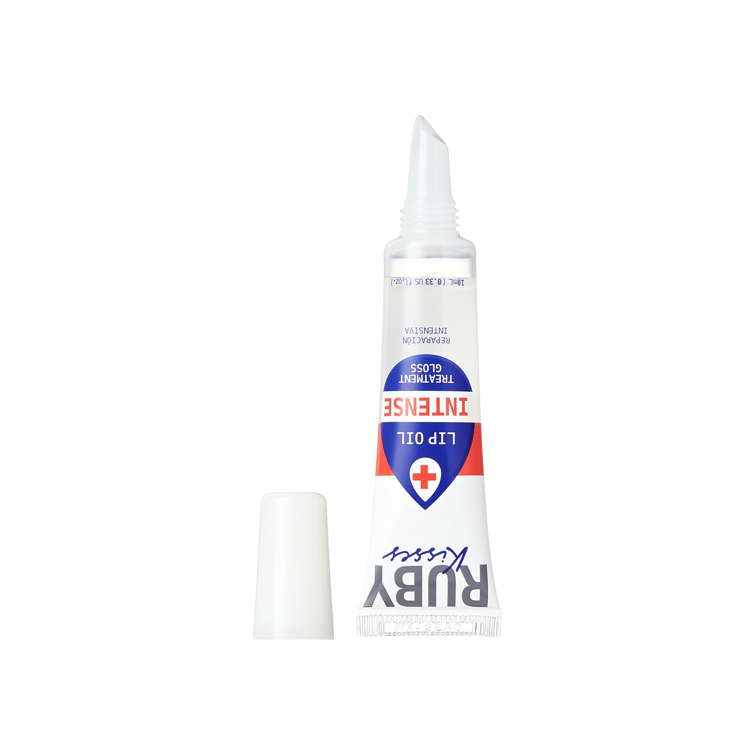 Ruby Kisses Hydrating Lip Oil application close-up highlighting moisture and shine