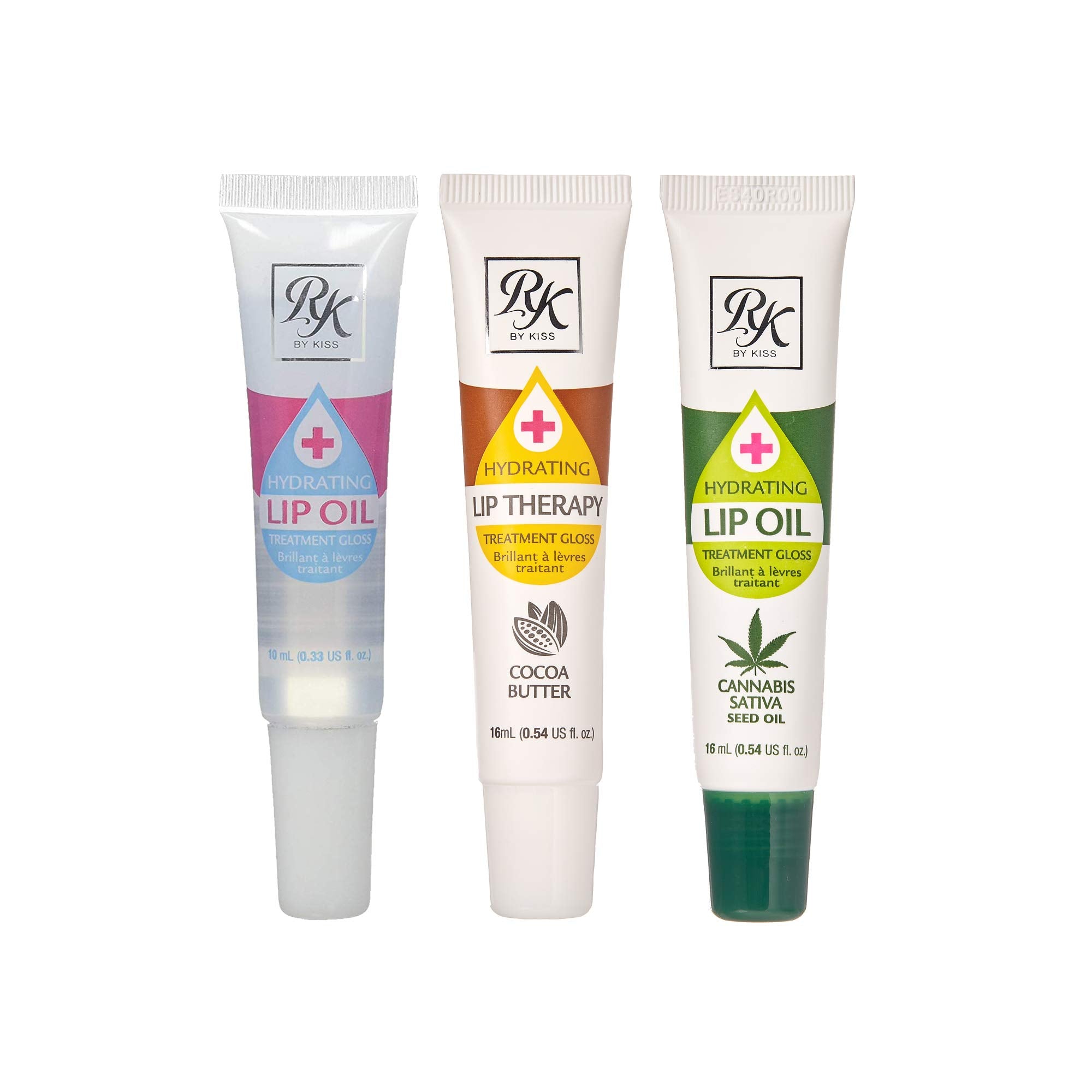 Compact travel-tube of Ruby Kisses lip therapy gloss for on-the-go hydration