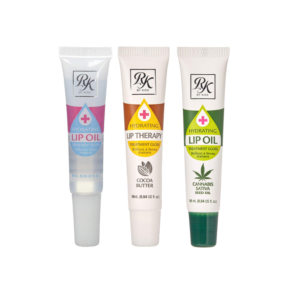 Compact travel-tube of Ruby Kisses lip therapy gloss for on-the-go hydration
