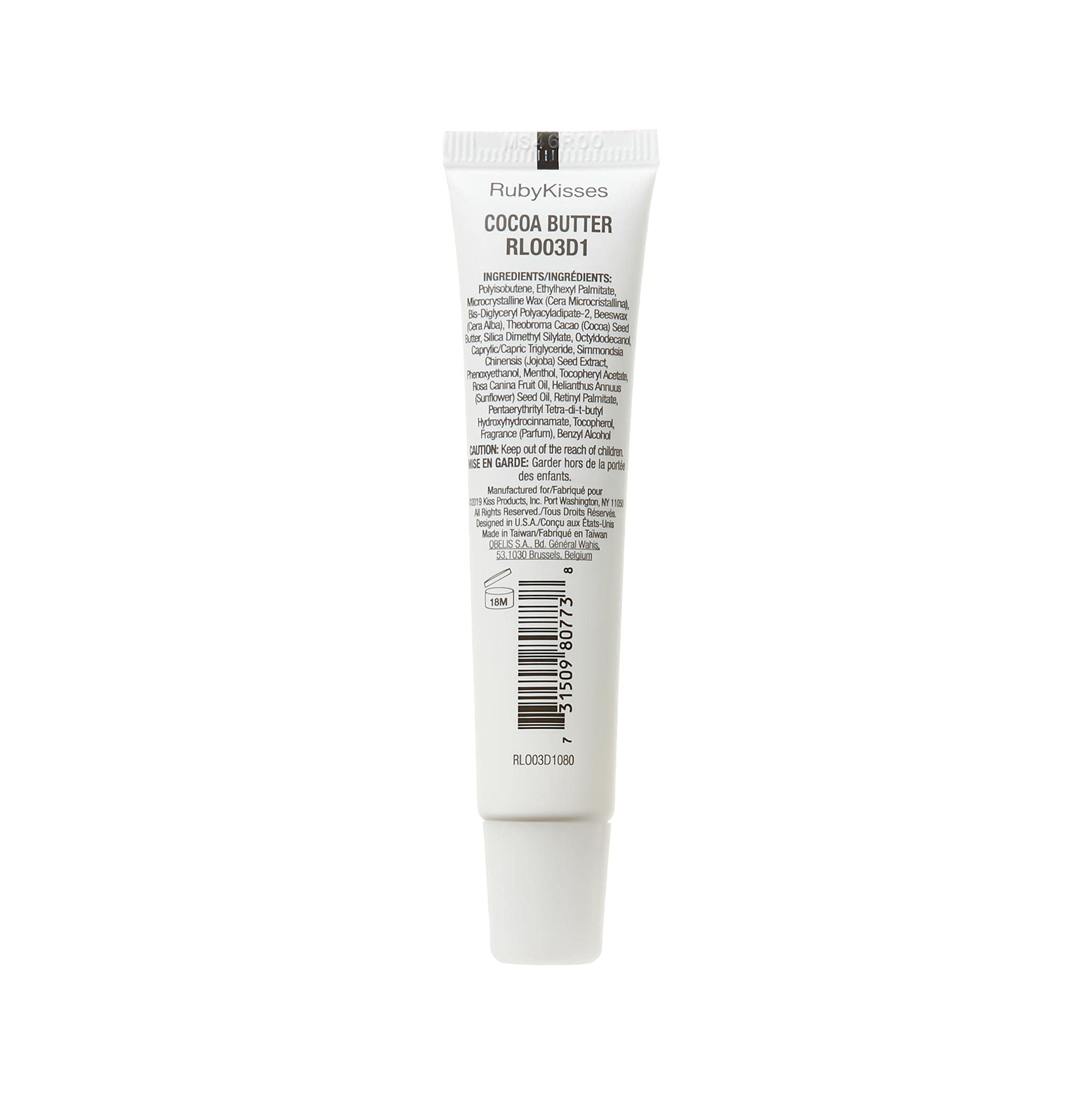 6-pack Ruby Kisses lip therapy gloss packaging for budget-friendly care