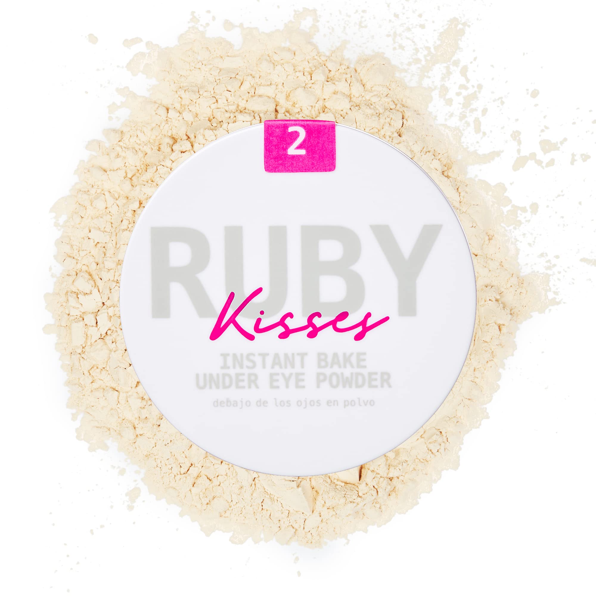 Ruby Kisses Instant Bake under-eye powder brightens for a refreshed, awake look.