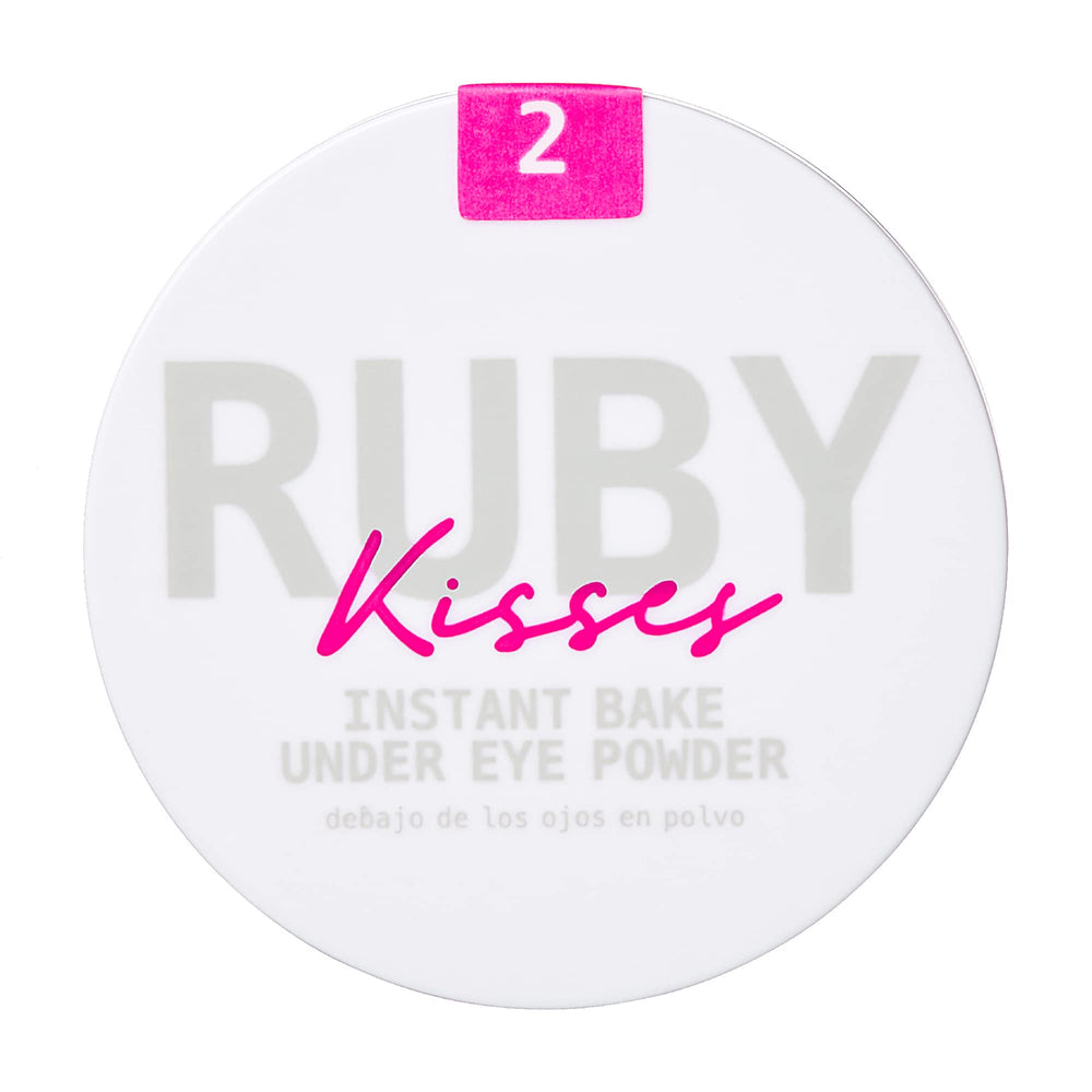 Ruby Kisses under-eye powder is easy to apply and blend.
