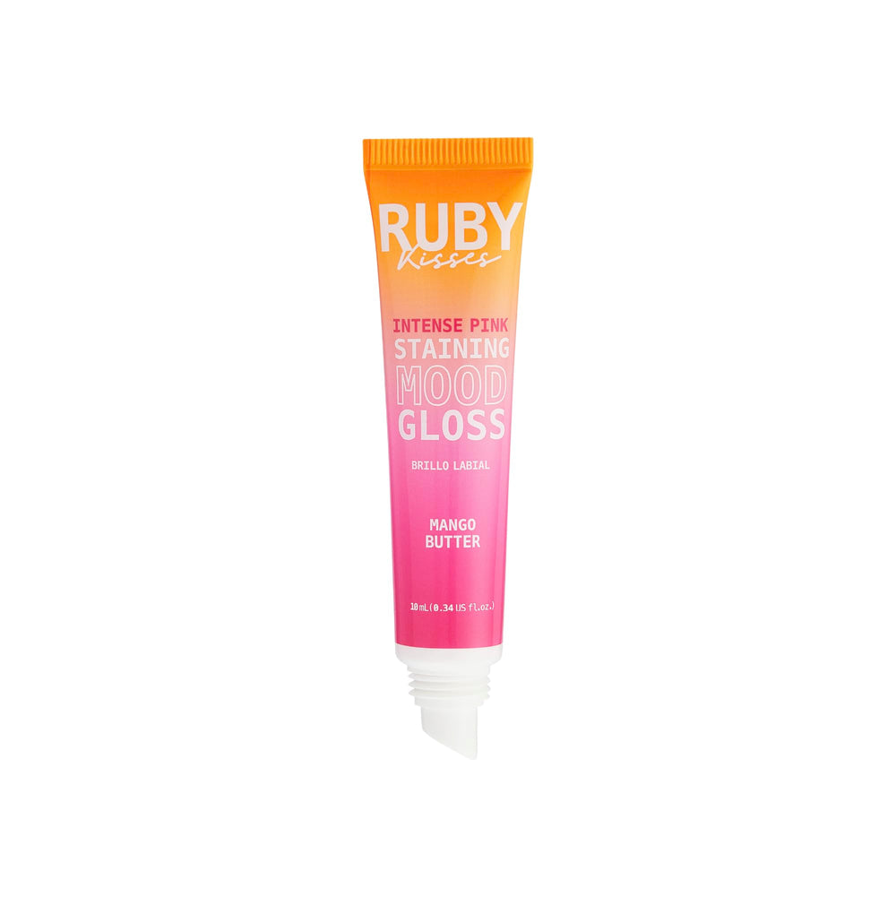 Ruby Kisses gloss can be layered over lipstick for added hydration.
