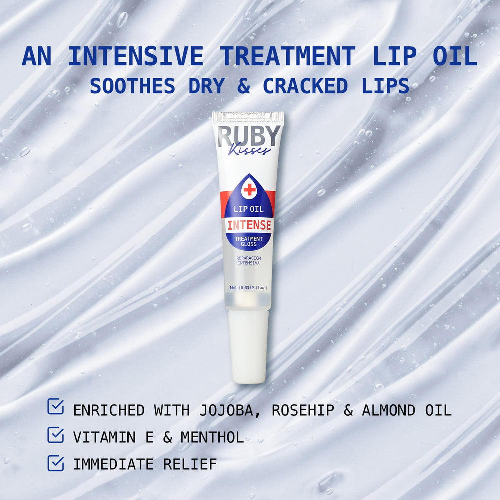 Ruby Kisses Lip Oil cooling sensation provides soothing relief for irritated lips