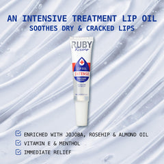 Ruby Kisses Lip Oil cooling sensation provides soothing relief for irritated lips