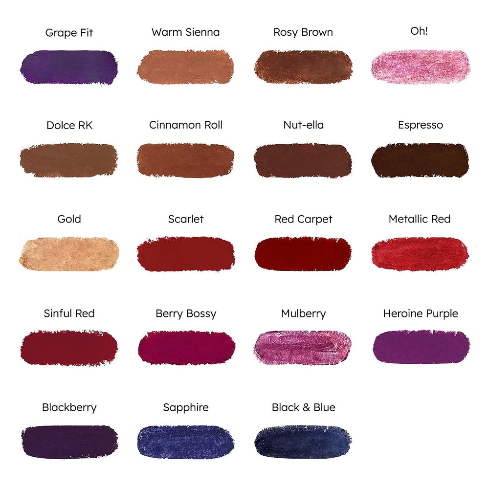Ruby Kisses Berry Bossy close-up showing luxe color payoff and even texture
