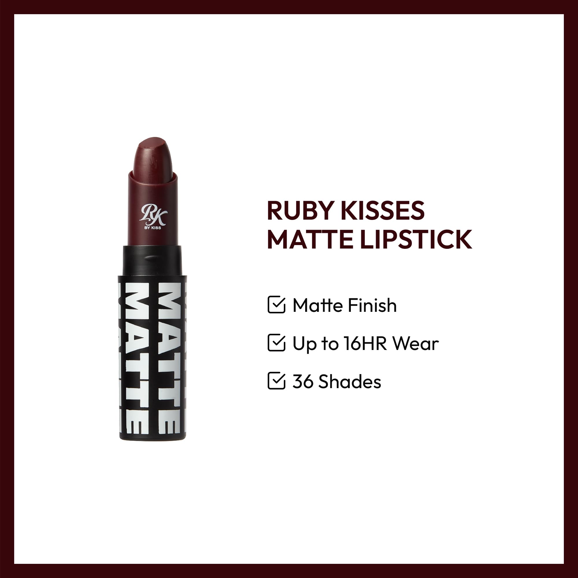 Ruby Kisses Berry Bossy smooth application demonstrates easy glide and even color