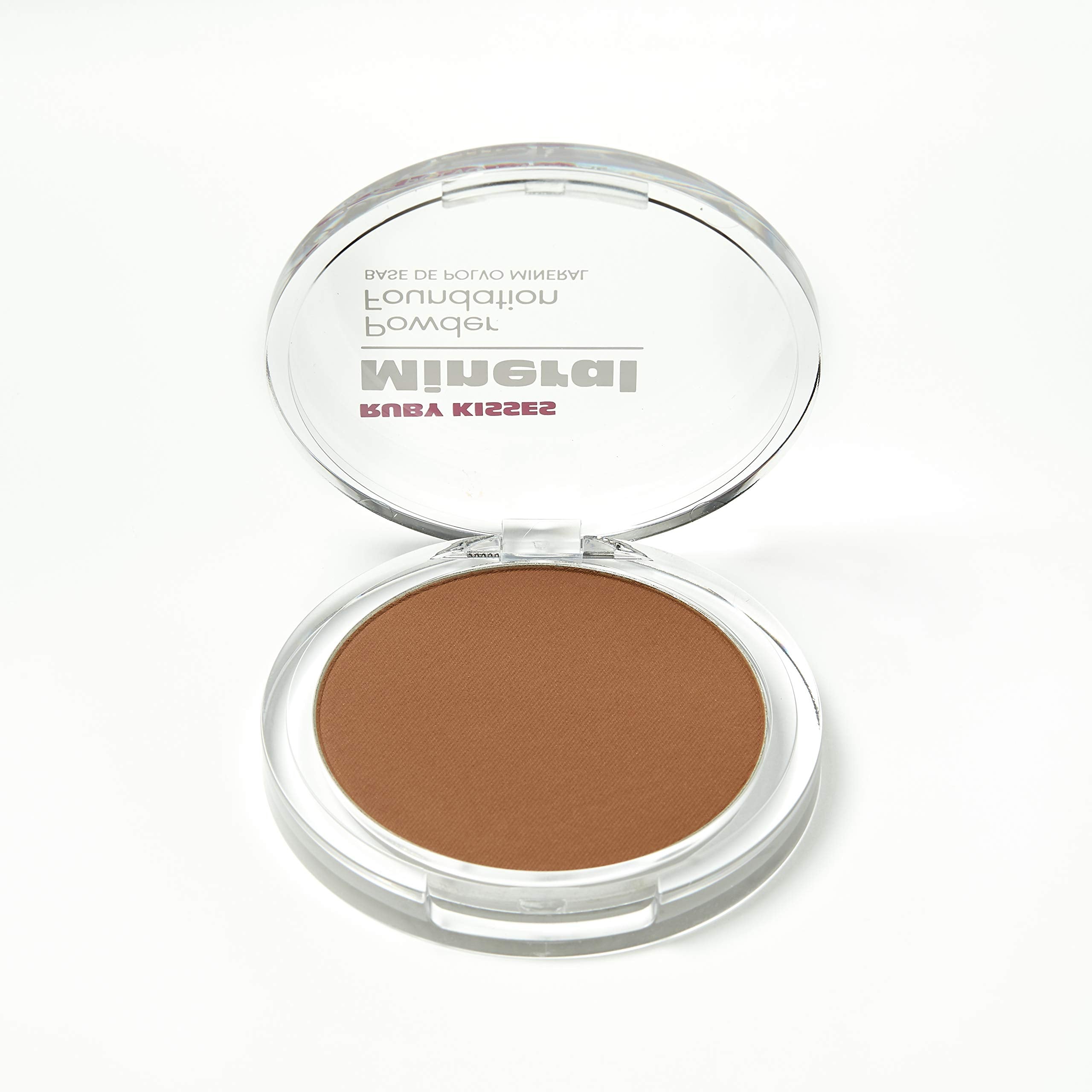 Ruby Kisses Mineral Pressed Powder Foundation Chestnut close-up shows smooth texture.